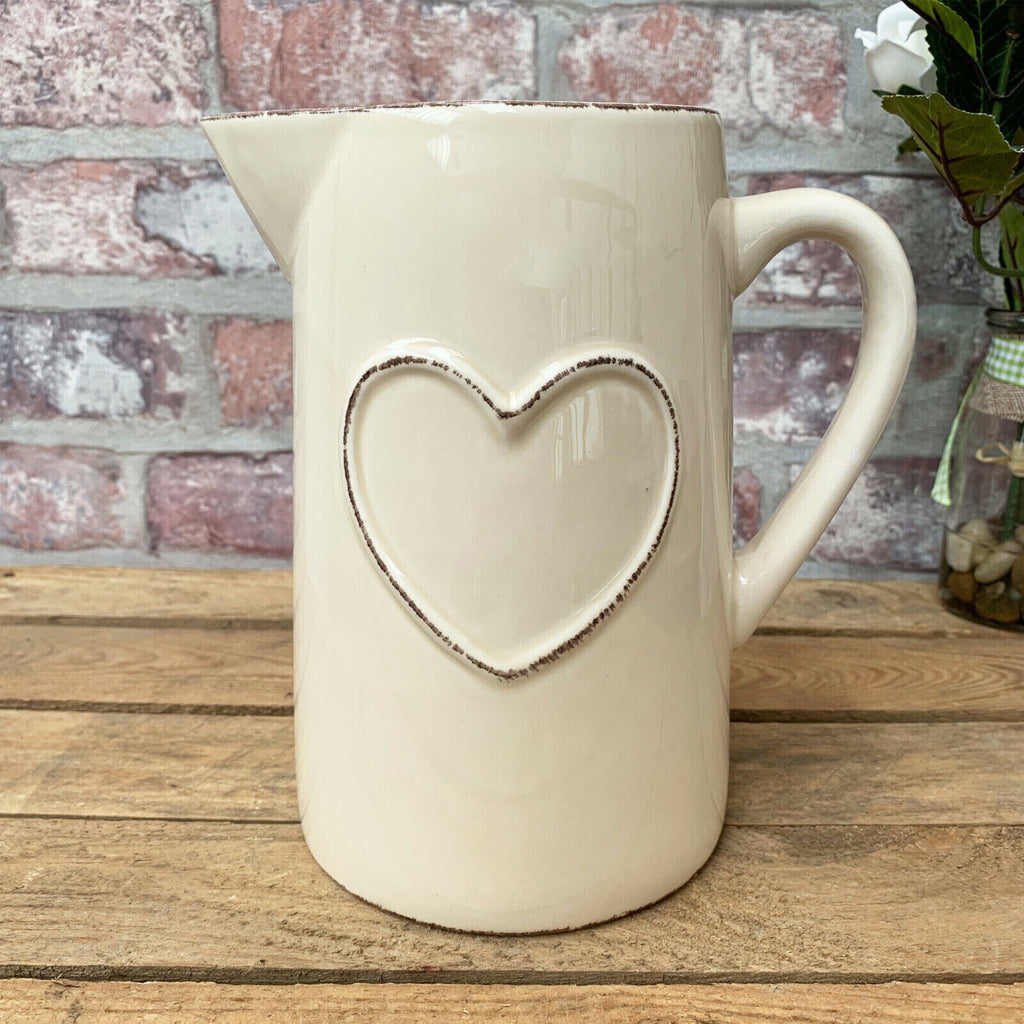 Ceramic Heart Jug Vase
