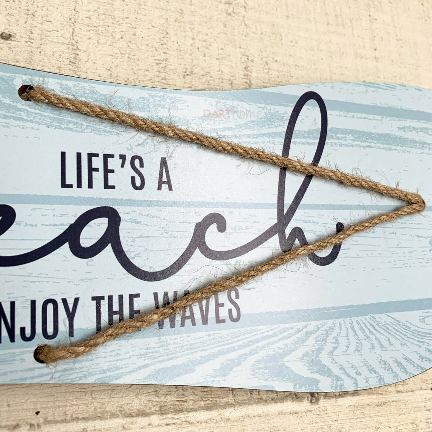 Nautical Seashore Beach Flip Flop Bathroom Wall Plaque 30cm