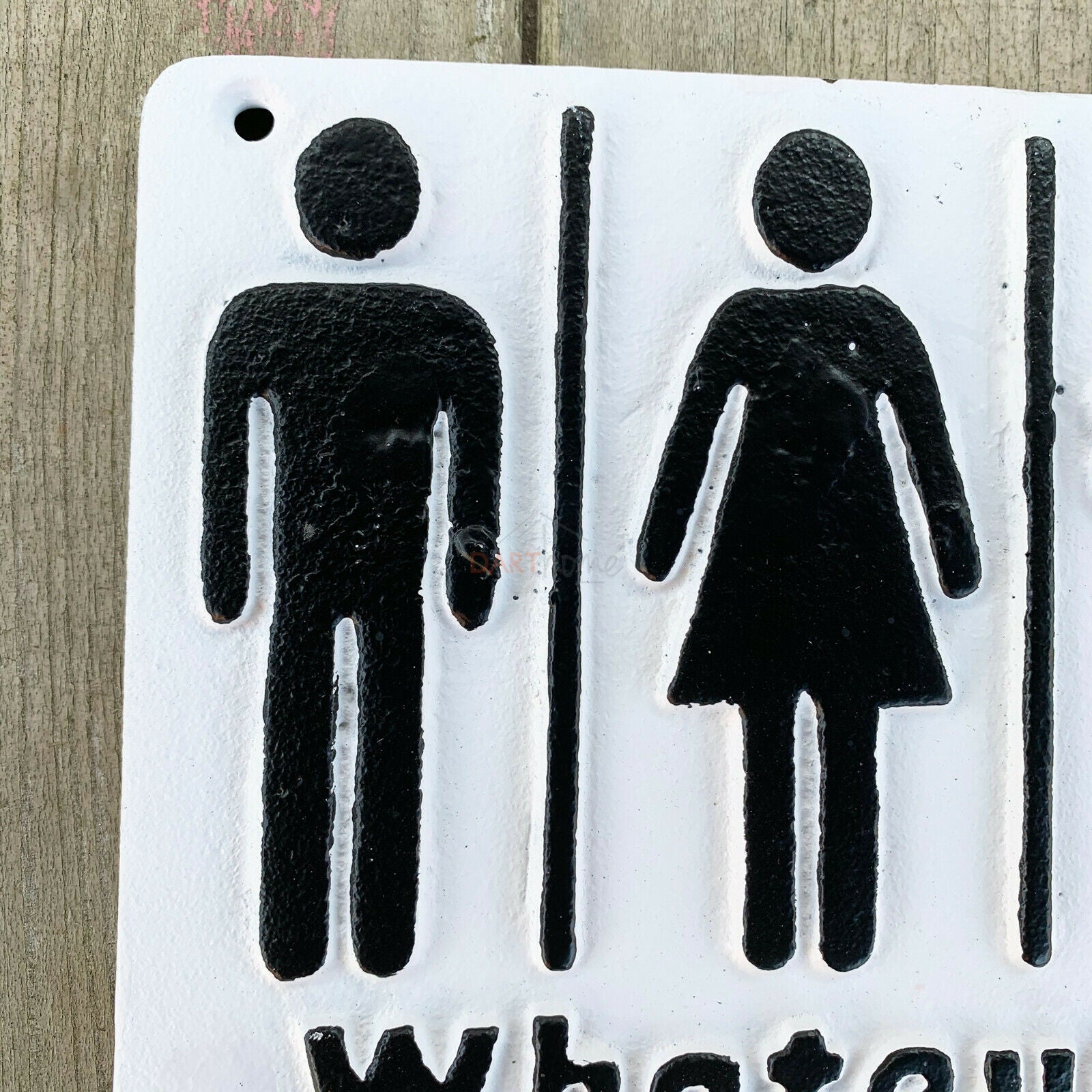 Cast Iron Funny Toilet Sign - Whatever Just Wash Your Hands