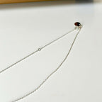 Mutter &amp; Baby Tropfen-Halskette aus Silber und Gold, 45,7 cm