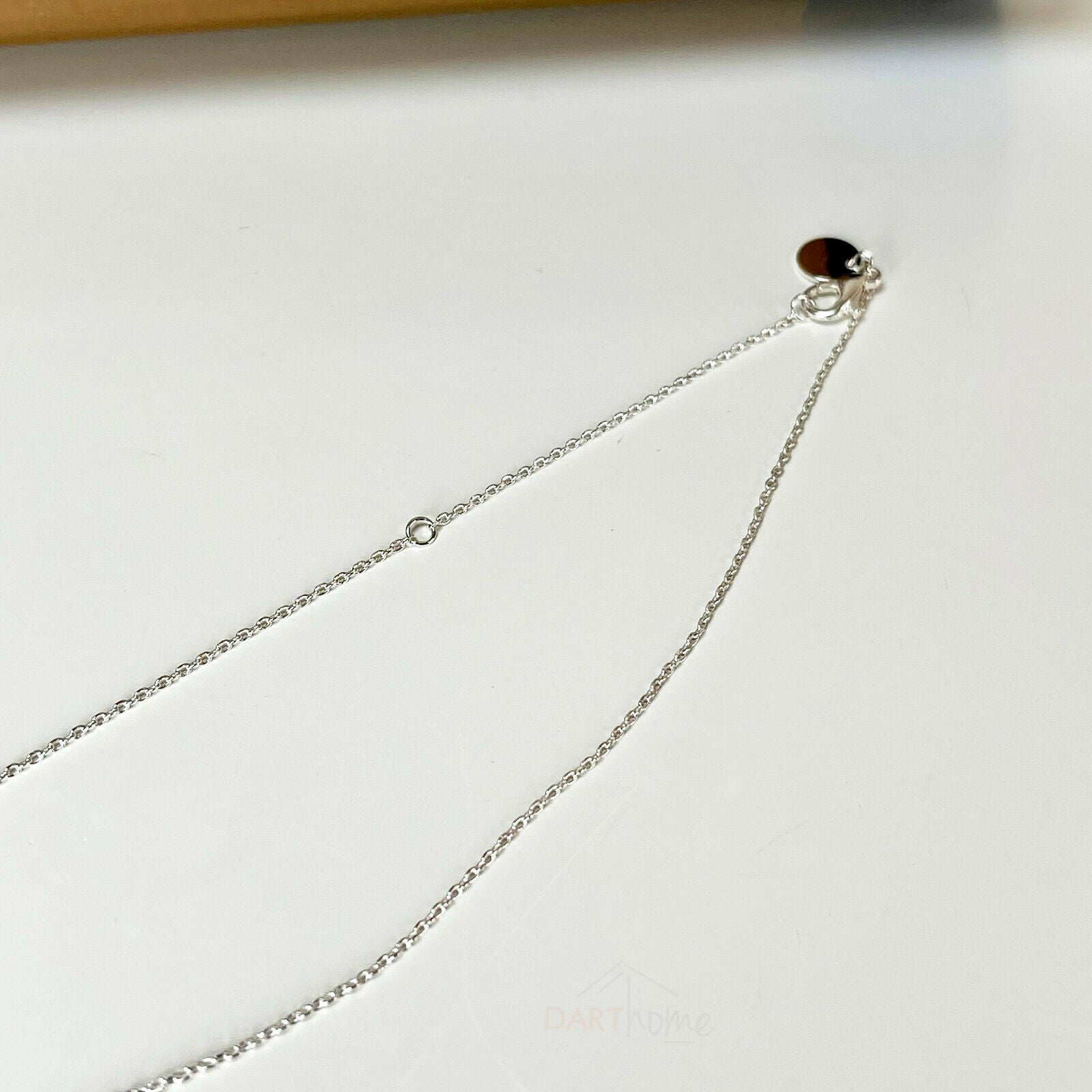 Mutter &amp; Baby Tropfen-Halskette aus Silber und Gold, 45,7 cm