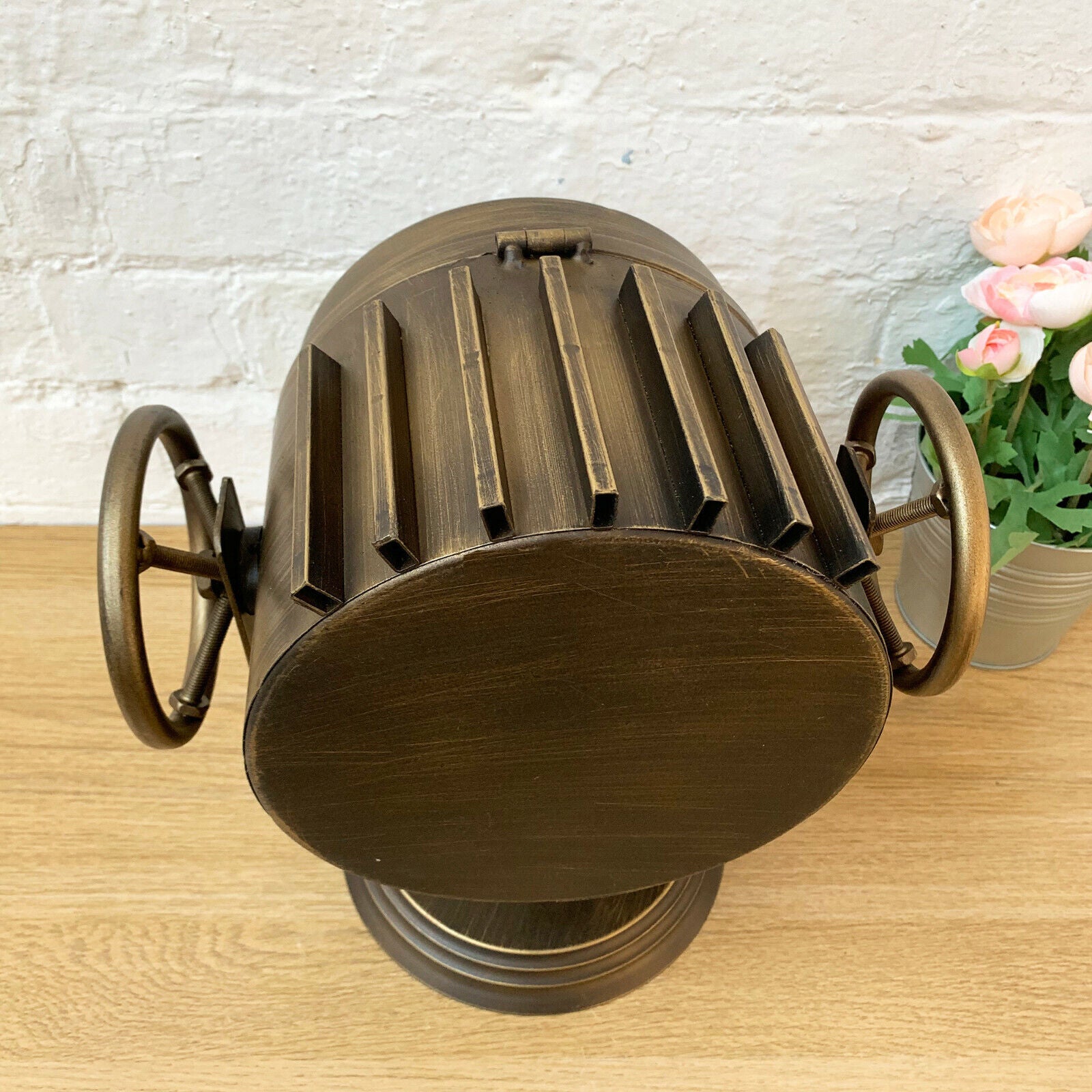 Industrial Metal Searchlight Clock