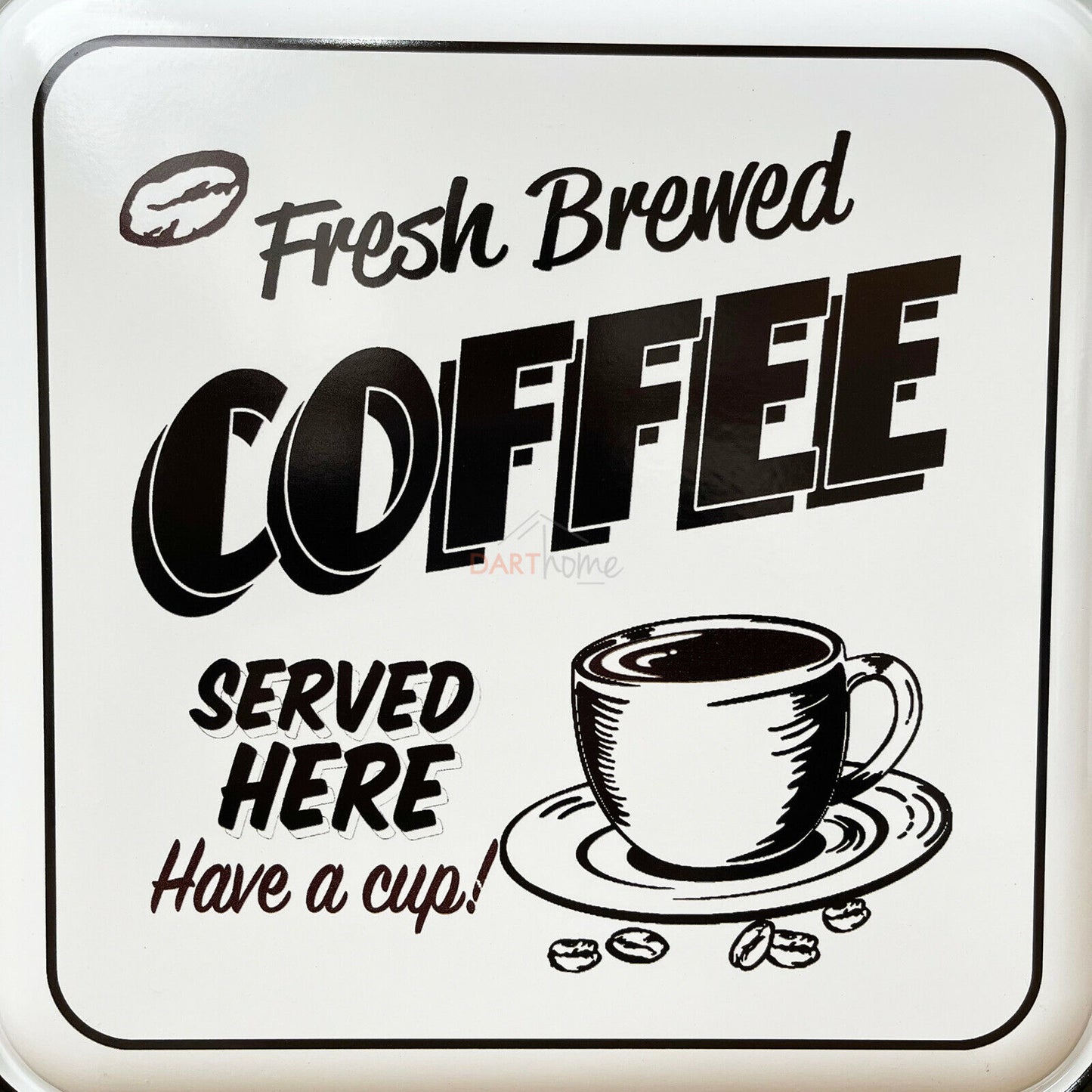 Fresh Brewed Coffee Served Here Wall Sign