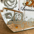 Spiegeluhr zum 50. Goldenen Hochzeitstag, 16 cm