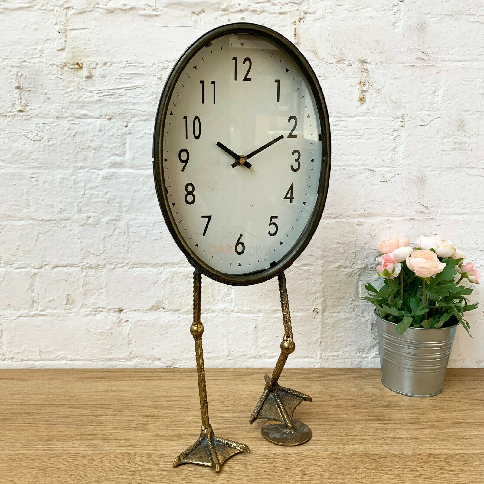 Metal Bird Feet Clock