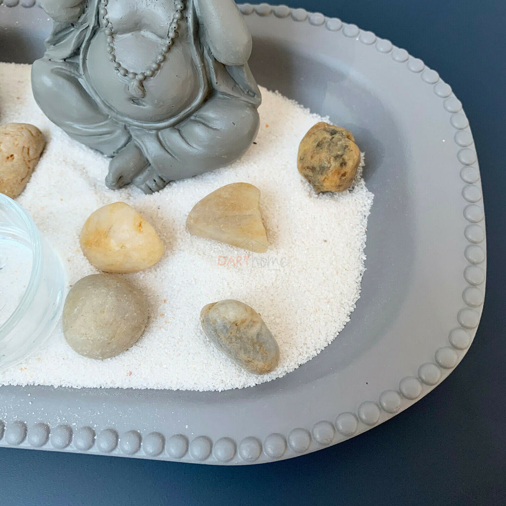 Dreifacher Buddha-Zen-Garten-Kerzenhalter