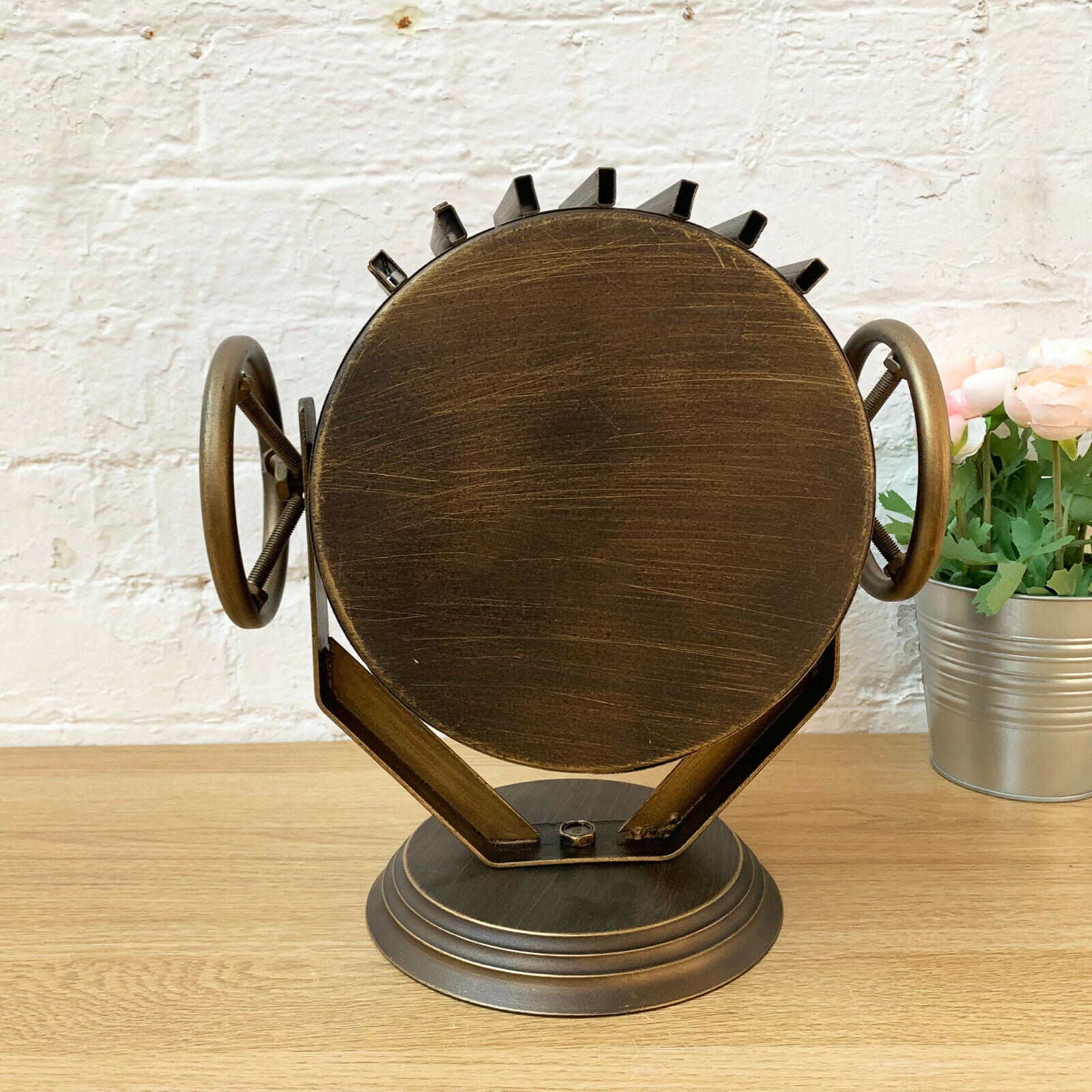Industrial Metal Searchlight Clock