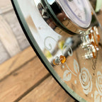 Spiegeluhr zum 50. Goldenen Hochzeitstag, 16 cm