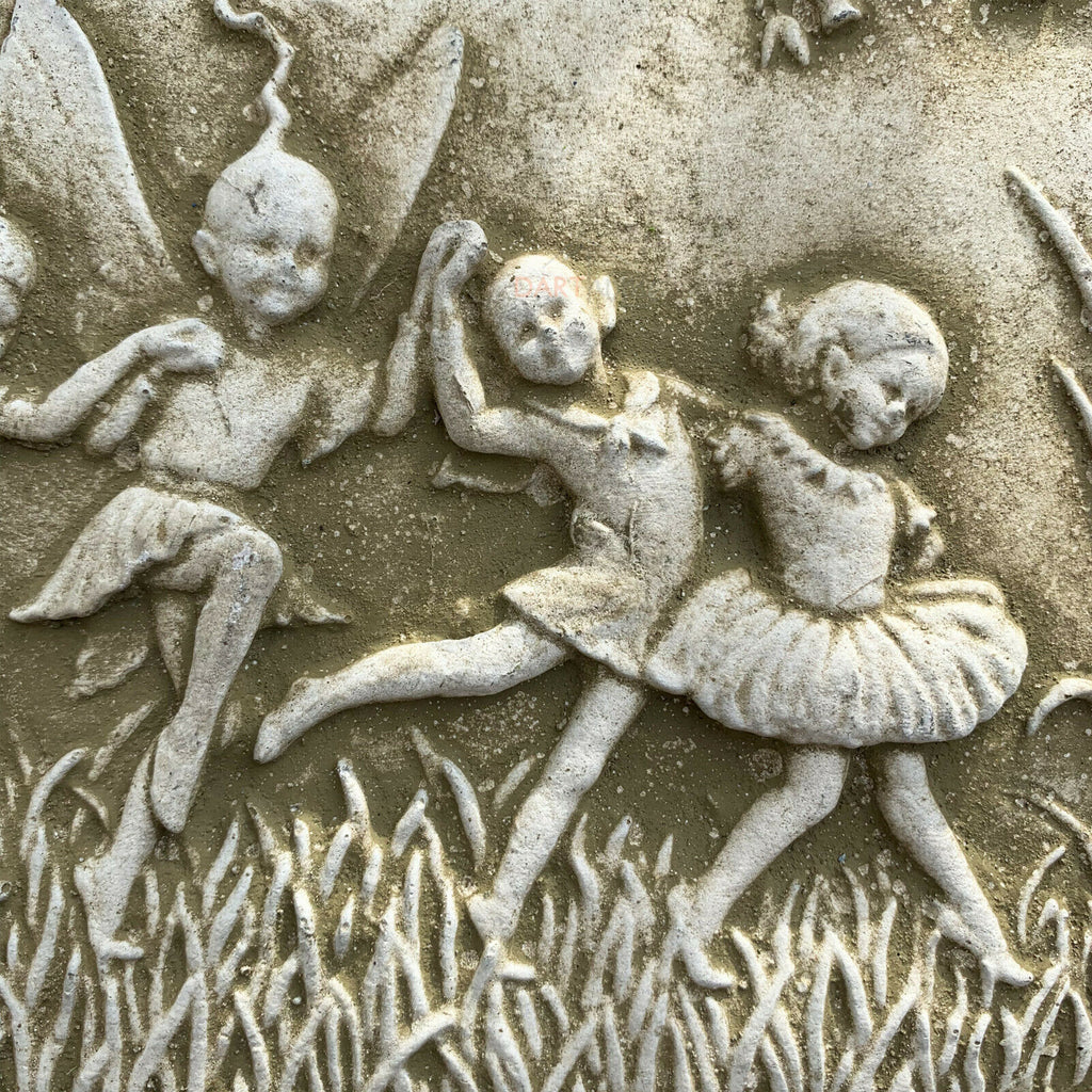 Stone Dancing Fairies Wall Plaque