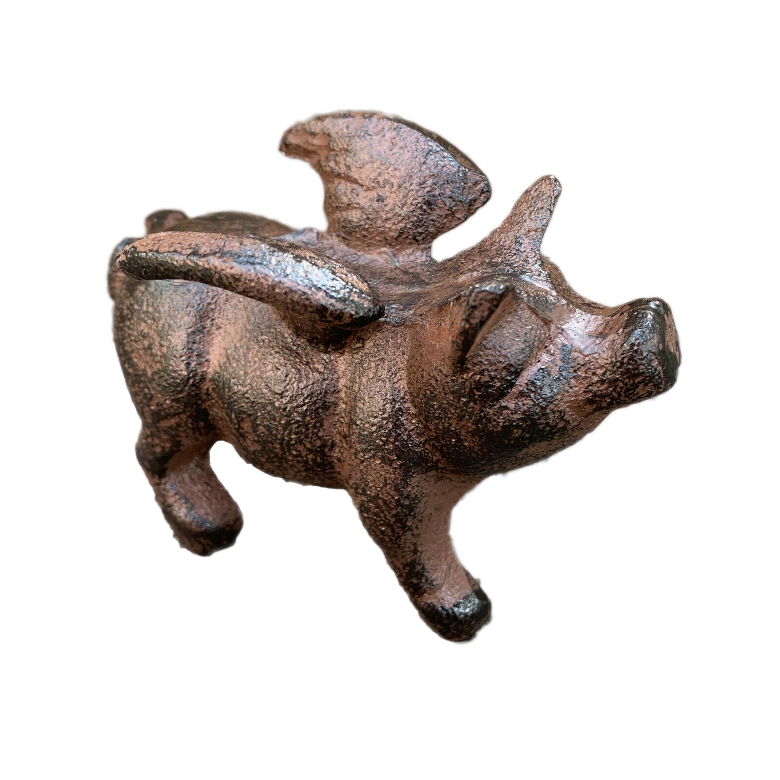 Cast Iron Flying Pig Figurine