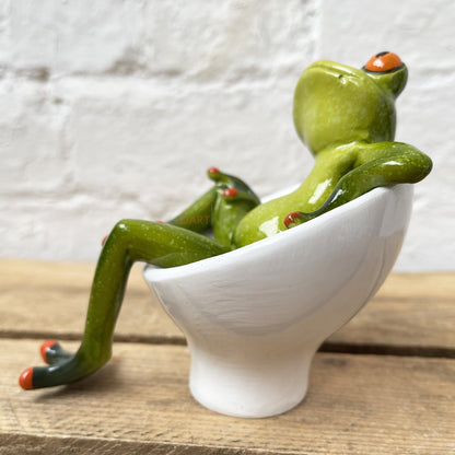 Frog On Chair Ornament