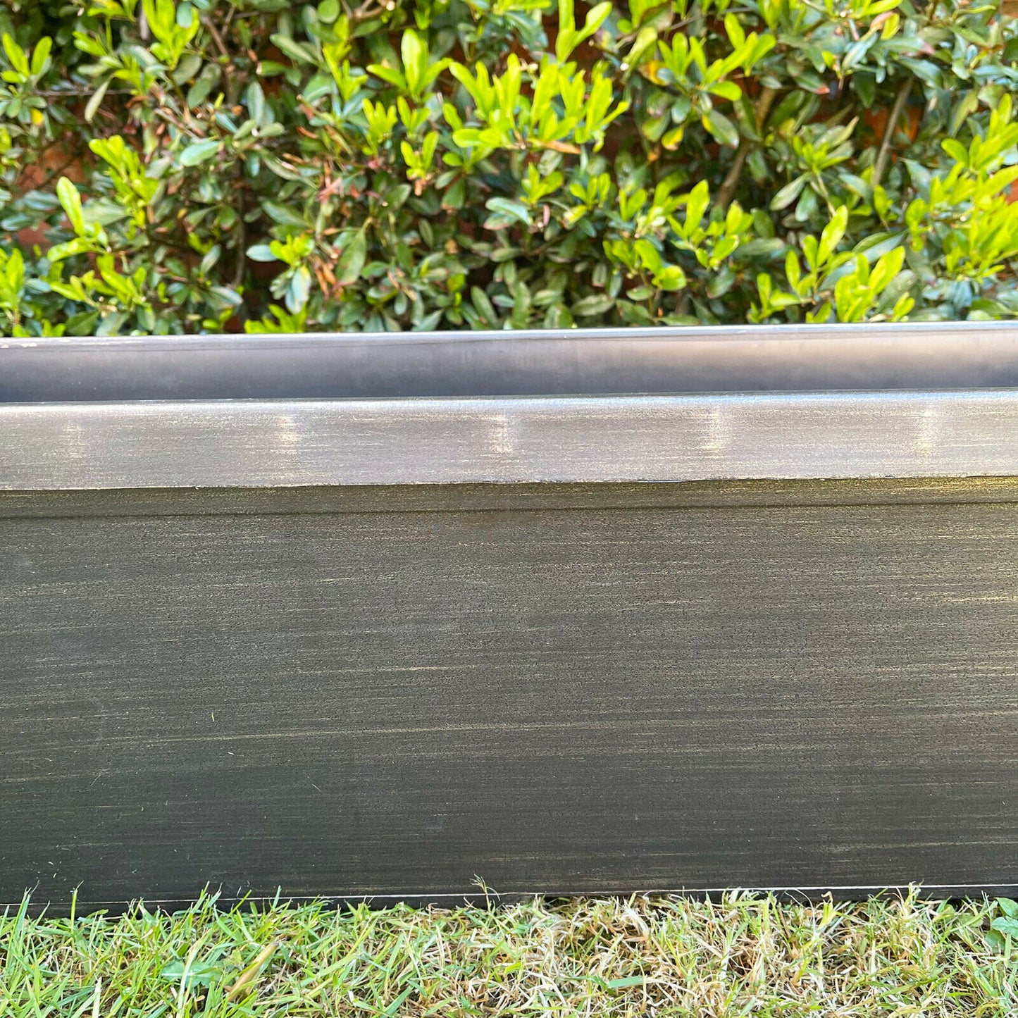 66cm Brushed Black Window Box Planter