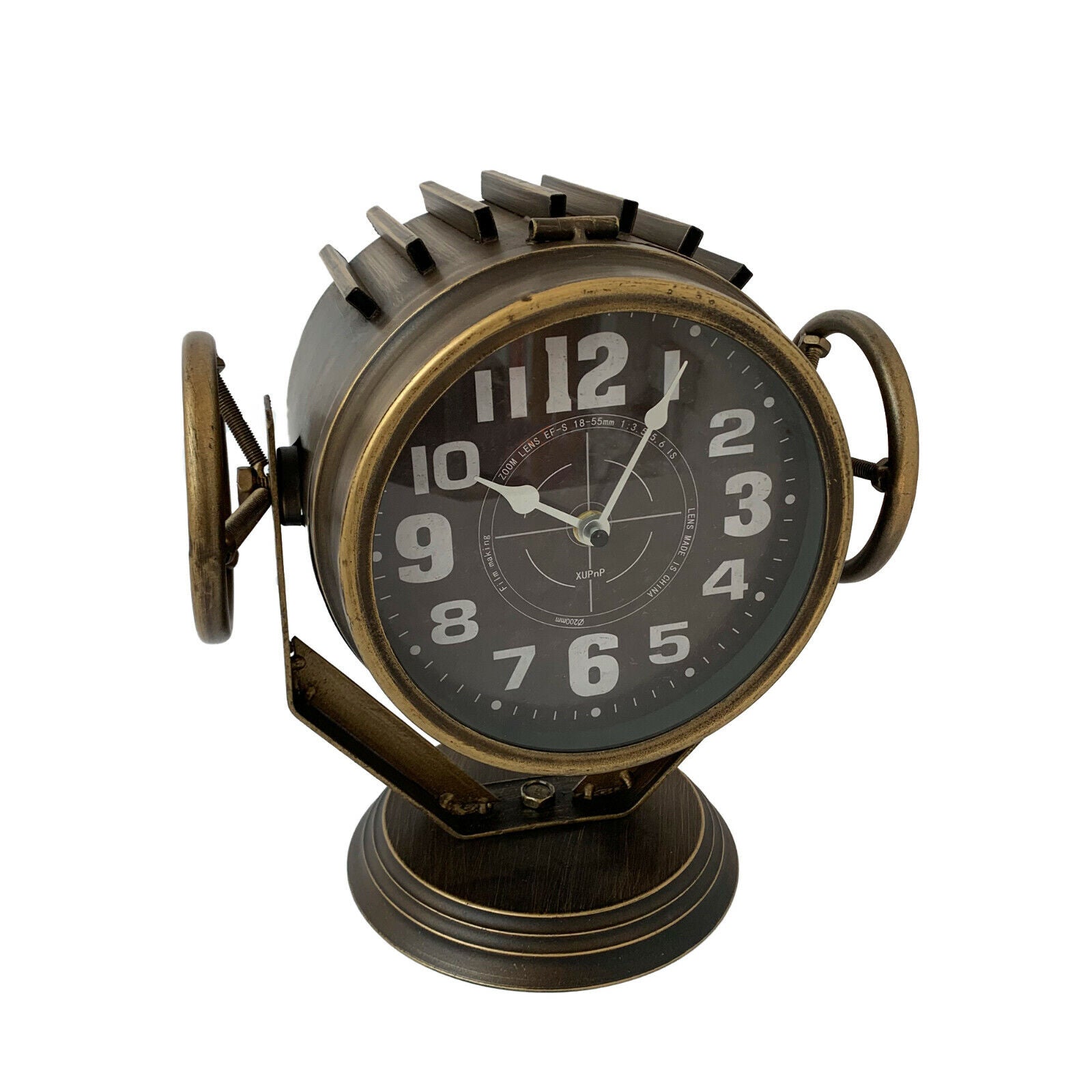 Industrial Metal Searchlight Clock