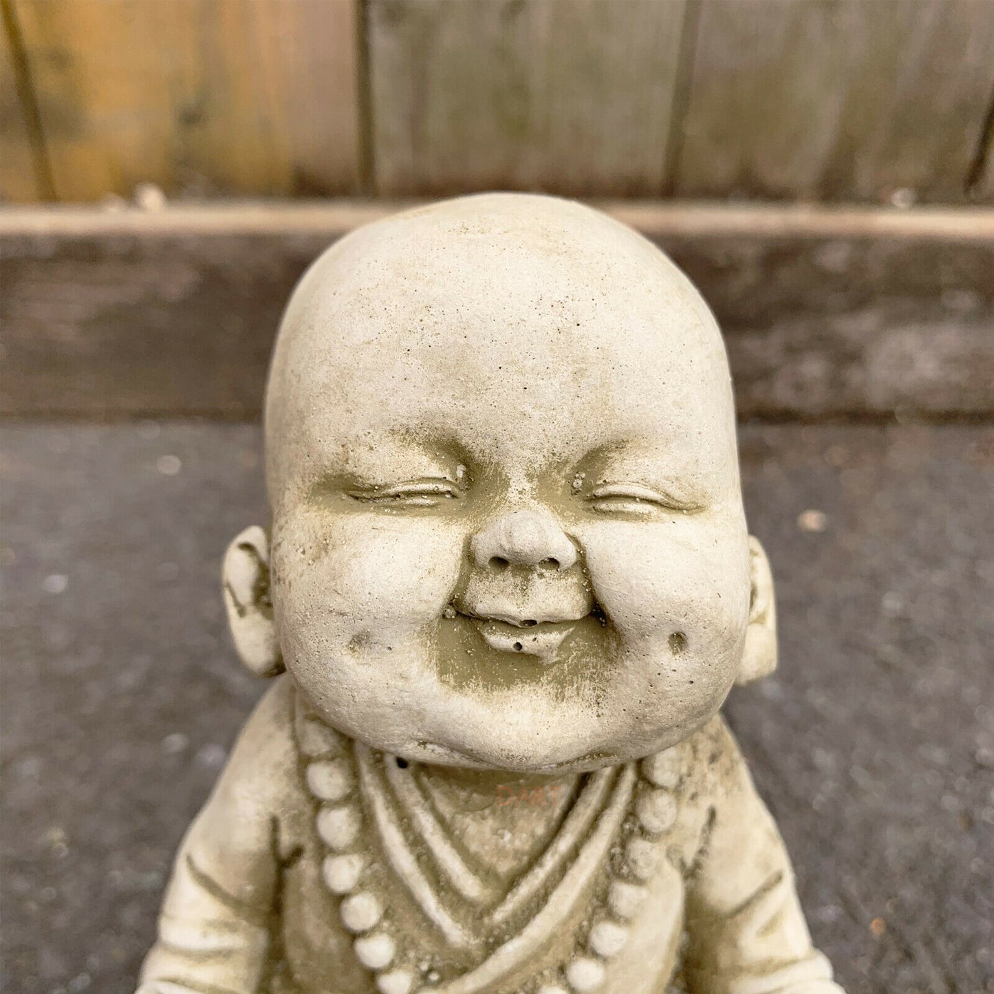 Zen-Mönch-Gartenstatue aus Stein, 18 cm