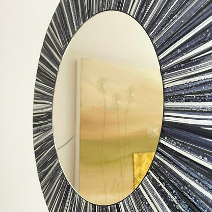 Wandspiegel mit gestreiften Linien, 40 cm