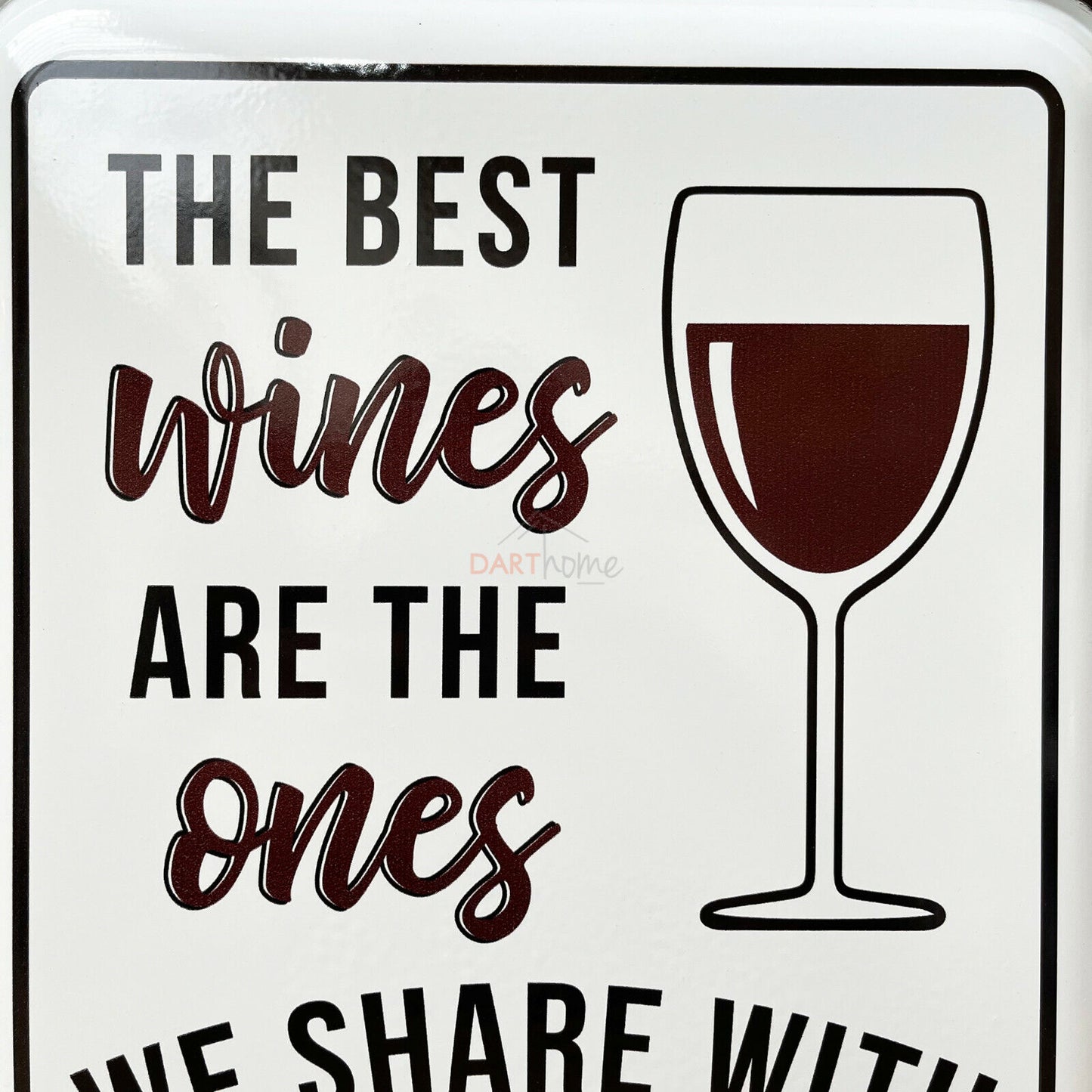 Wine With Friends Wall Sign