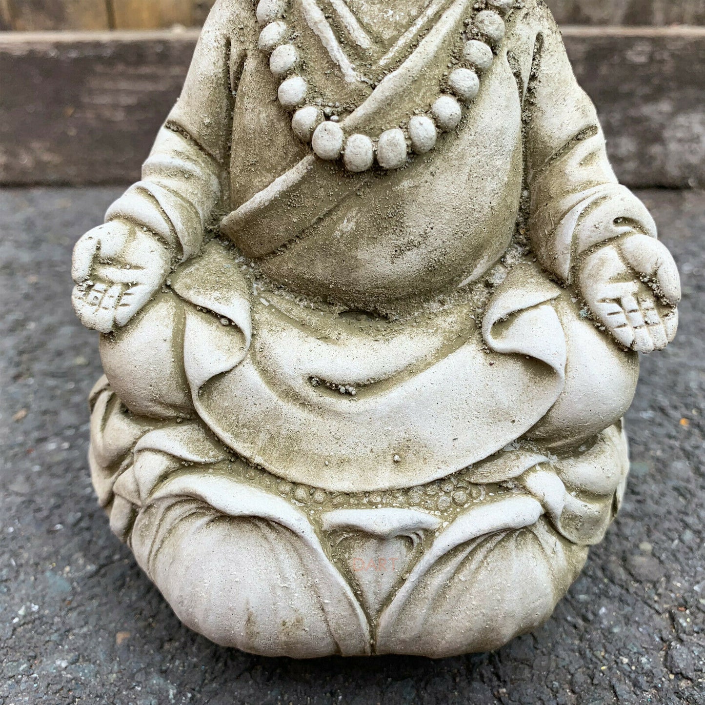 Zen-Mönch-Gartenstatue aus Stein, 18 cm