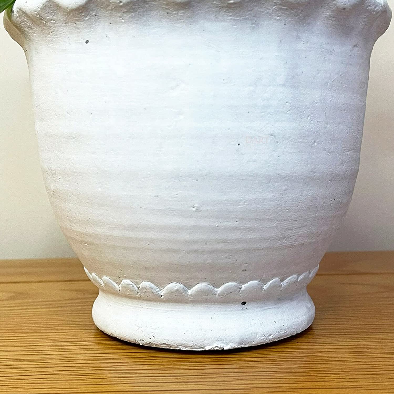 White Cement Indoor Plant Pot