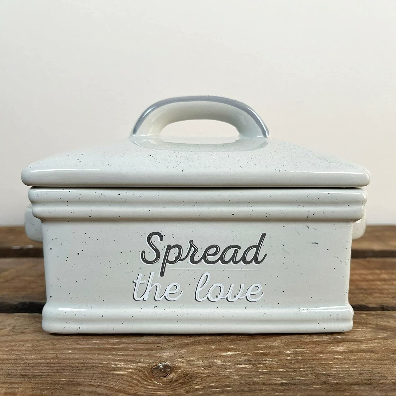 Speckled Spread The Love Butter Dish