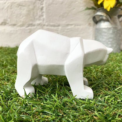 White Miniature Polar Bear Figurine