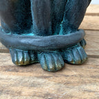Sitzende Katze aus Bronzeharz
