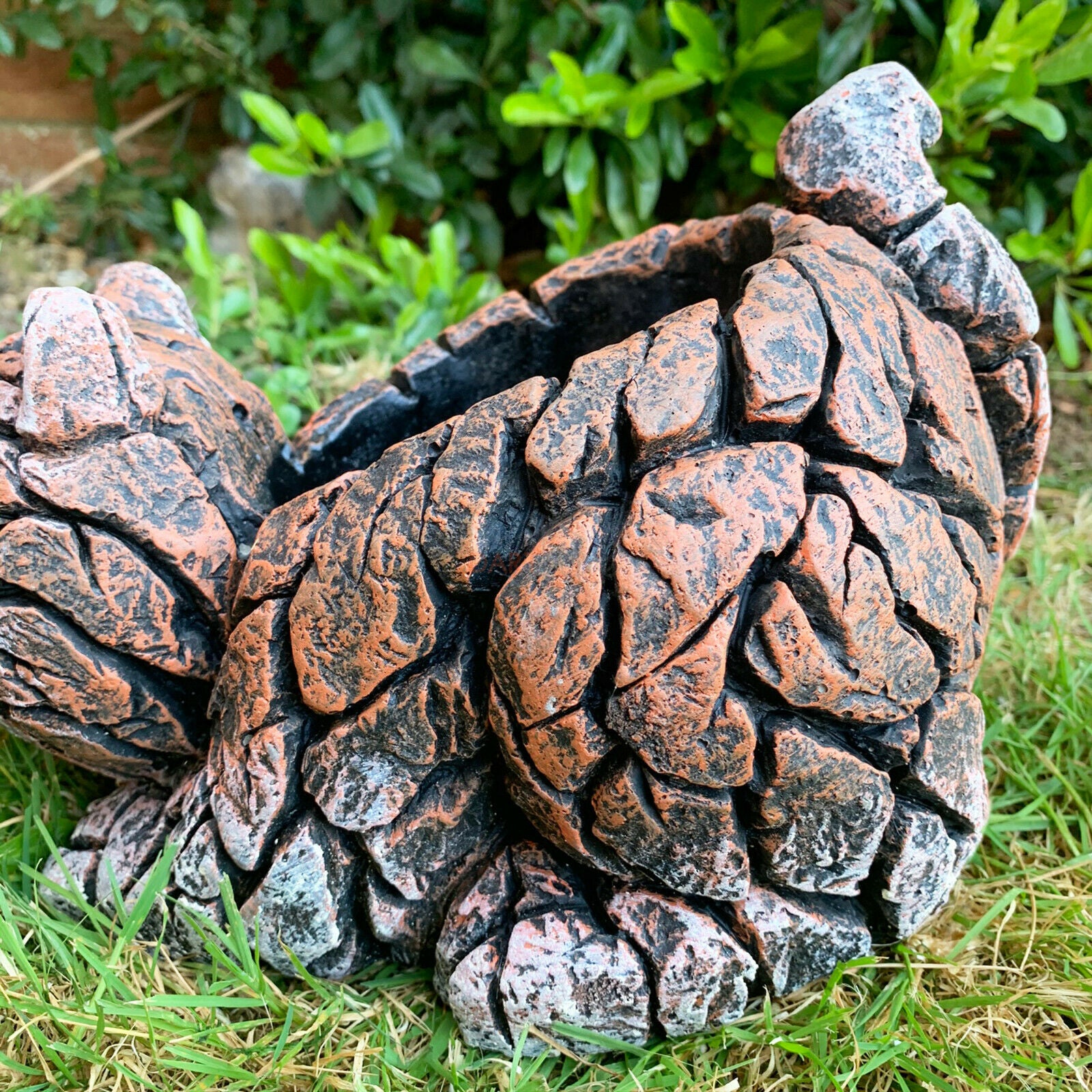 Cement Rustic Cat Planter