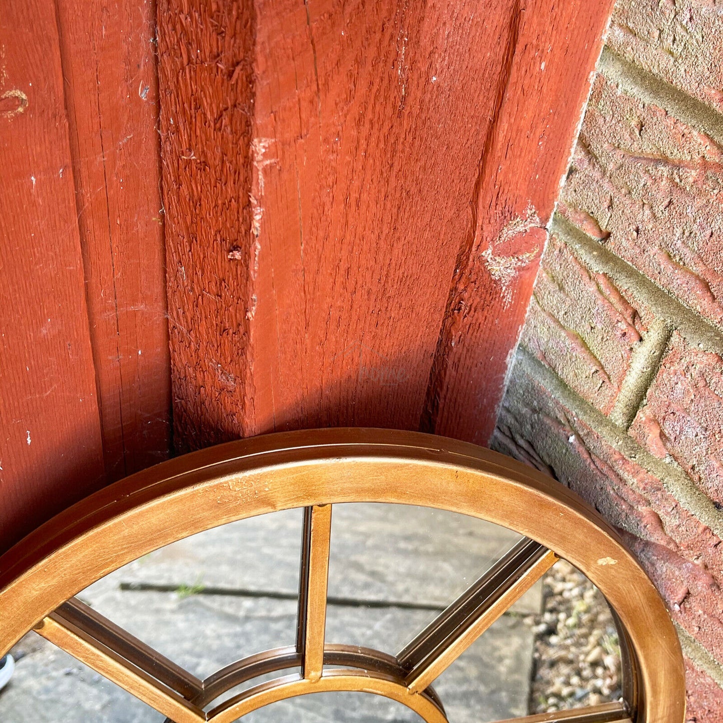 Copper Arched Garden Wall Mirror