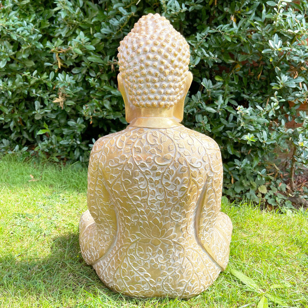 Gold Thai Buddha Garden Statue 50cm
