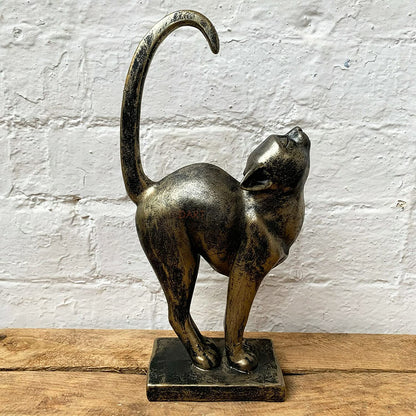 Dehnbare Katze aus Kunstharz, 31 cm