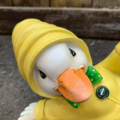 Resin Sliding Duck Figurine