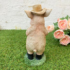 Schwein mit Gießkanne, 21 cm