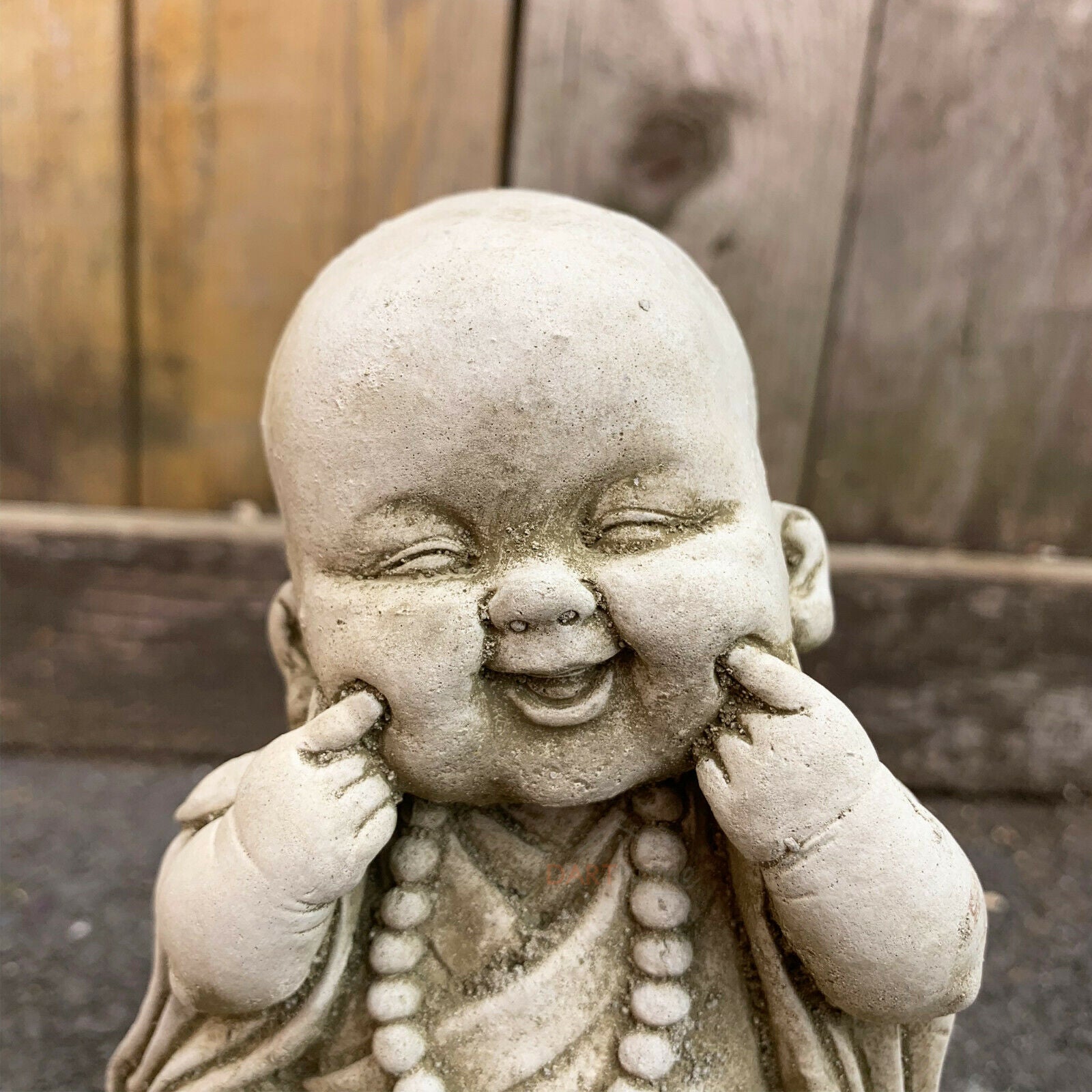 Stone Happy Monk Sculpture