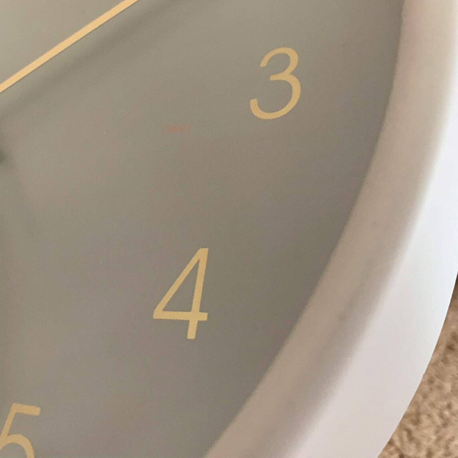 Round Pastel Grey Wall Clock