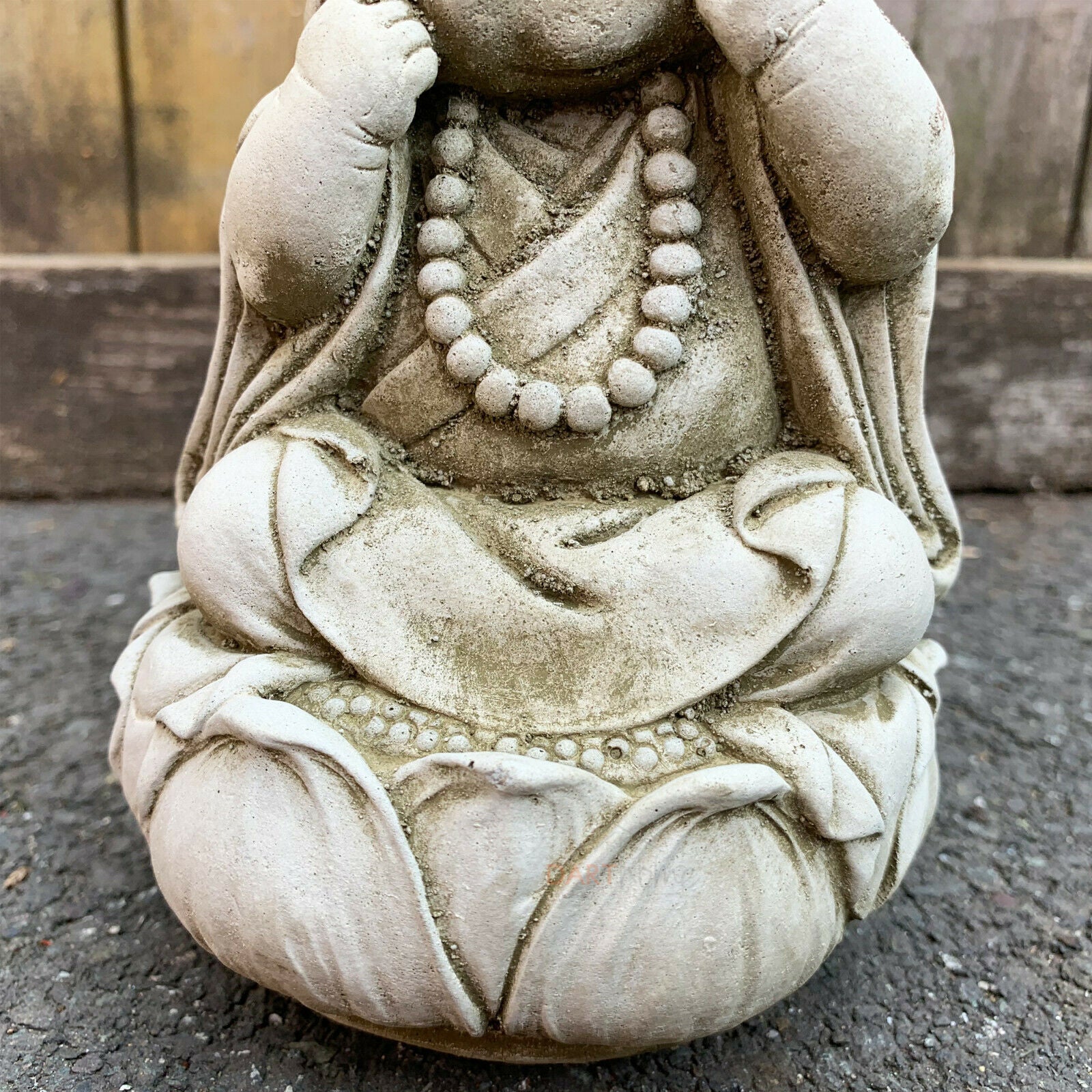 Stone Happy Monk Sculpture
