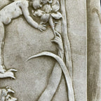 Stone Nymph And Angel Cherub Plaque A