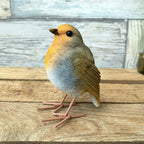 Set Of 2 Red Robin Figurines