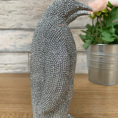 Silbernes Pinguin-Paar-Ornament