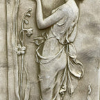 Stone Nymph And Angel Cherub Wall Plaque B