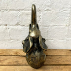 Distressed Gold Resin Love Elephant Ornament