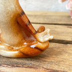 Ceramic Yoga Ginger Cat Figurine