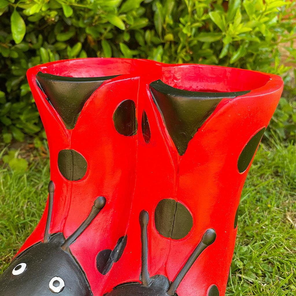 Red Ladybird Boots Planter