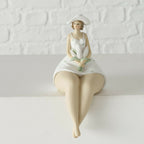 Resin Natural Women Figurines Set Of 2