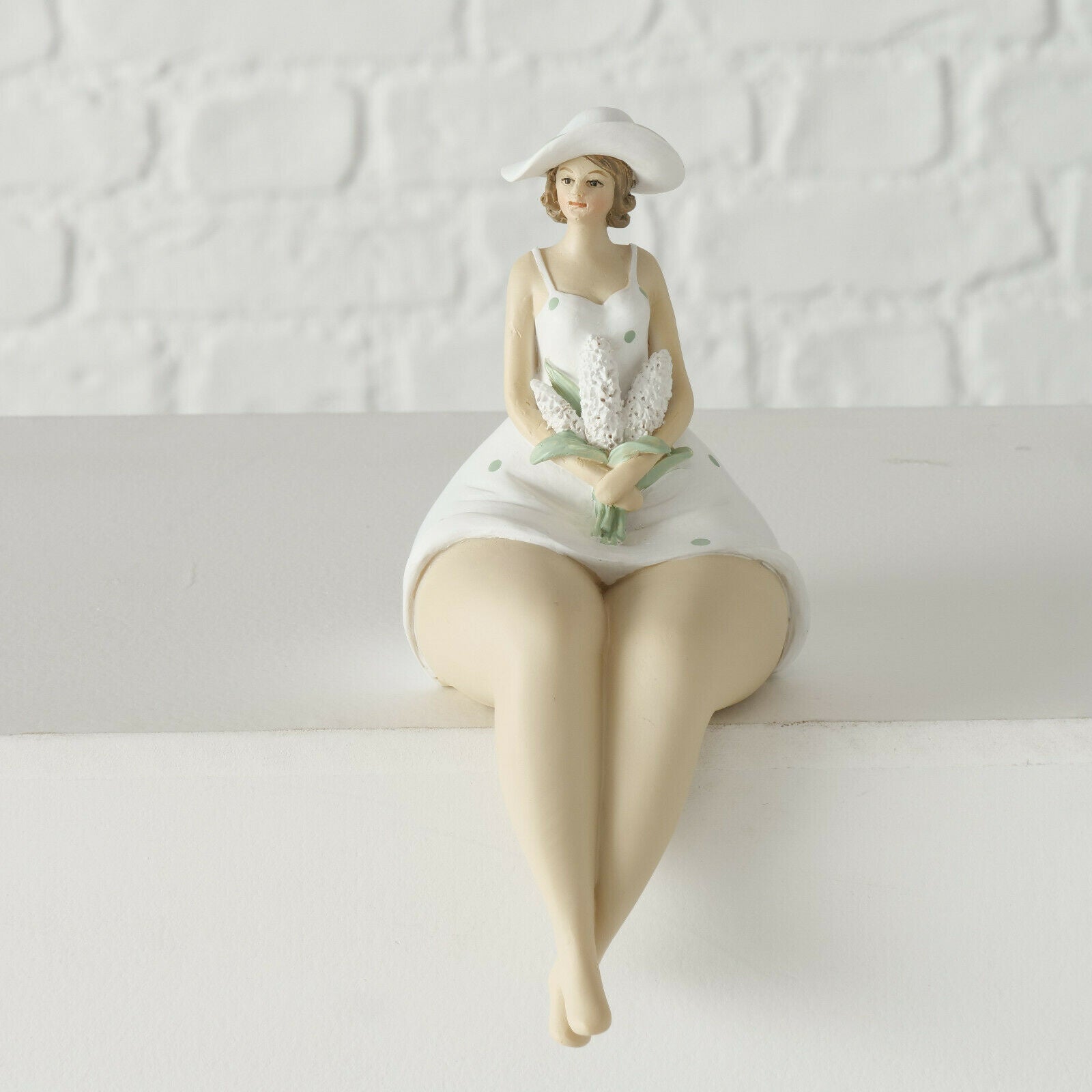 Resin Natural Women Figurines Set Of 2