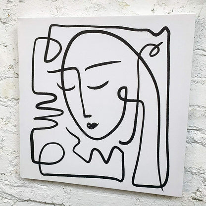 Minimalist Lady Canvas Art