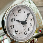 40th Ruby Wedding Anniversary Mirror Clock 16cm