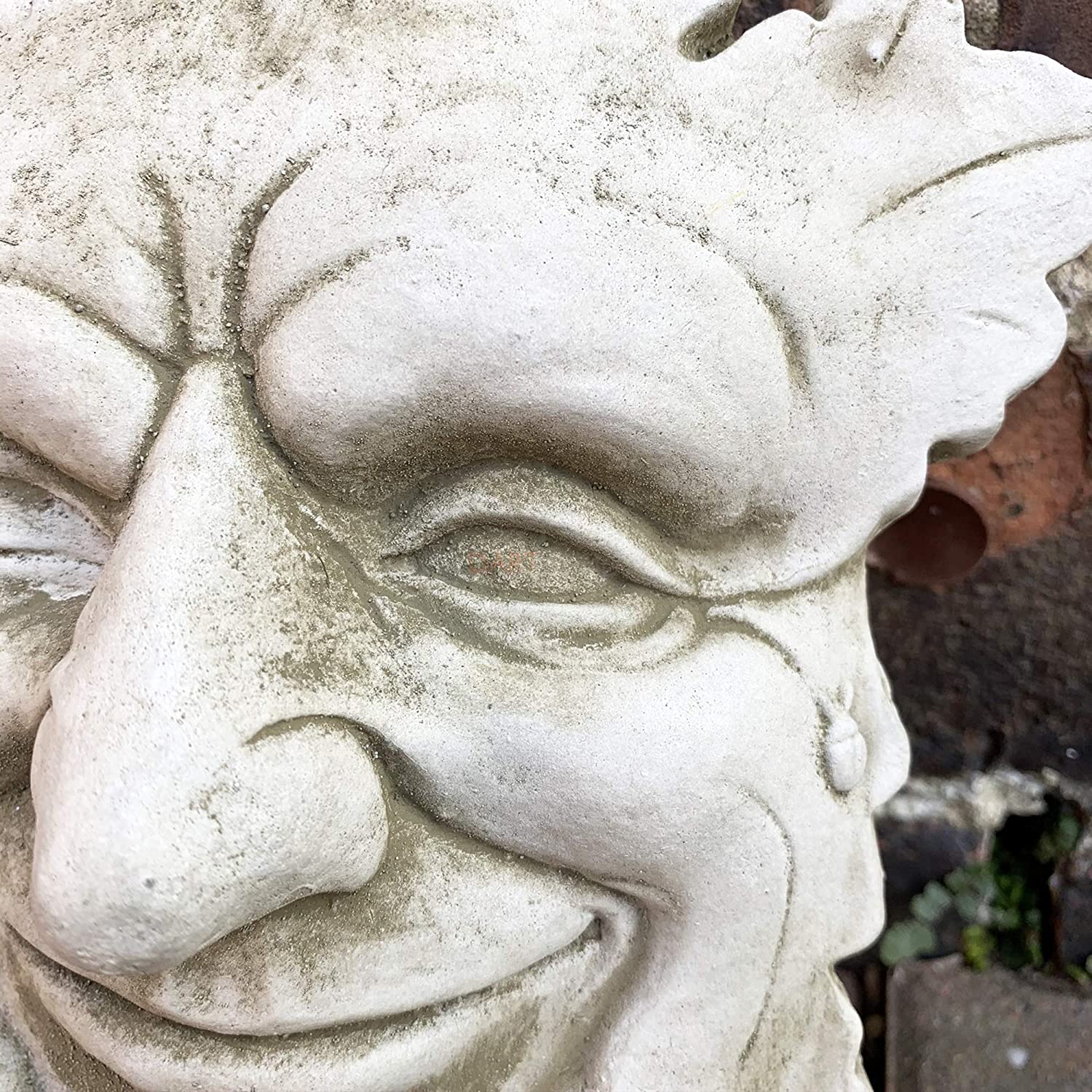 Stone Winking Greenman Plaque