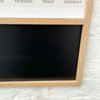 Wooden Magnetic Calendar Chalkboard