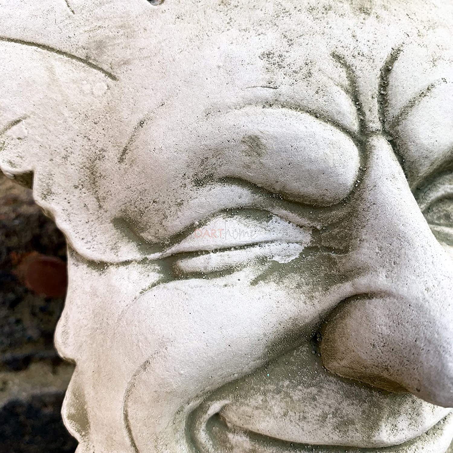 Stone Winking Greenman Plaque