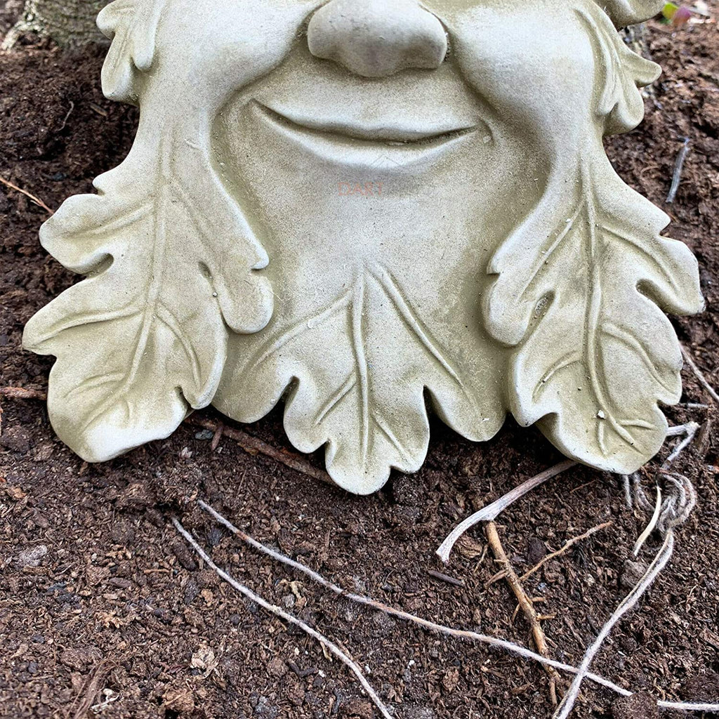 Stone Smiling Greenman Wall Plaque