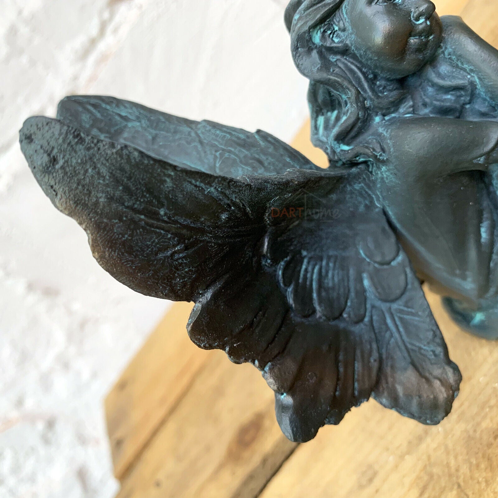 Set Of 2 Bronze Resin Fairies